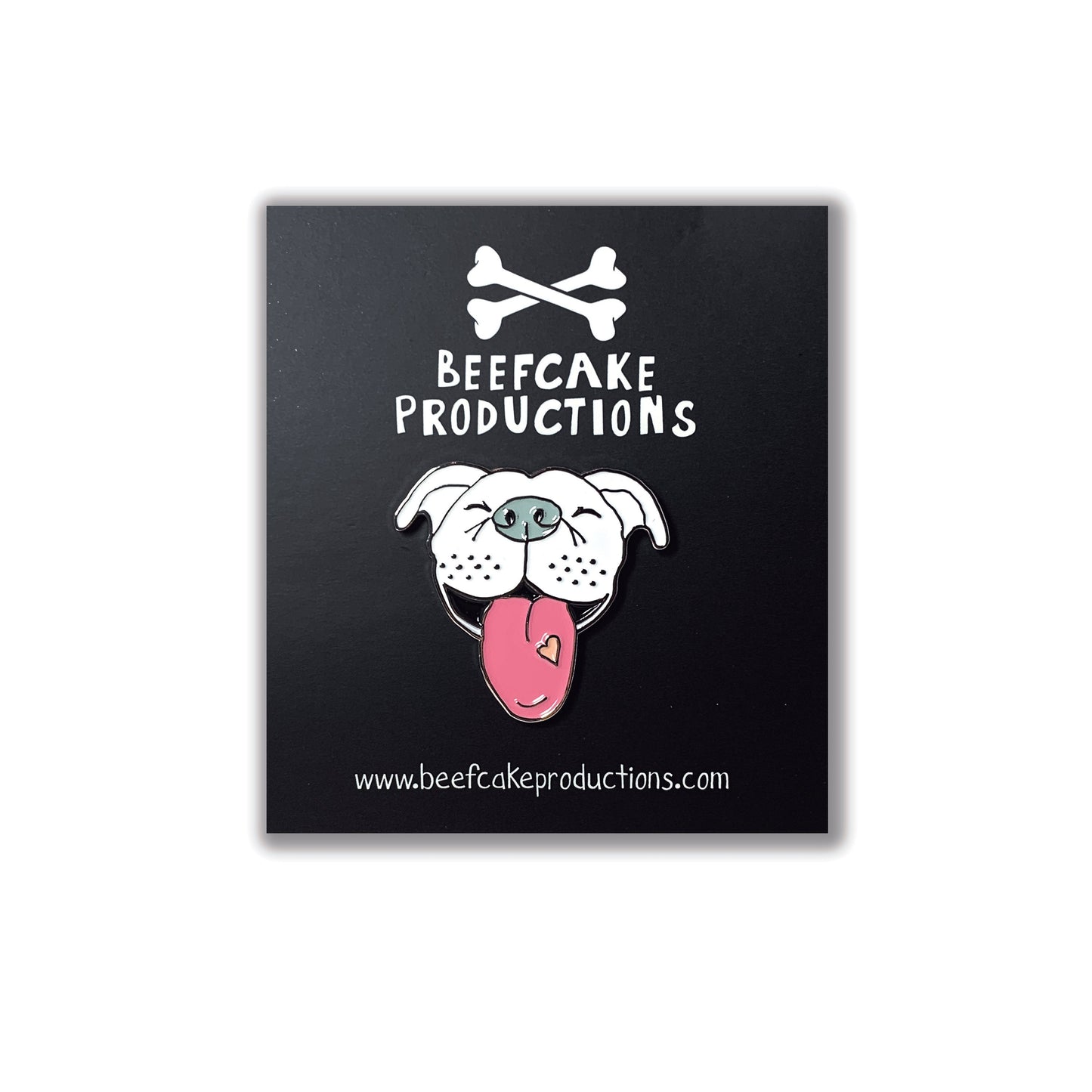 White Pitbull Pin