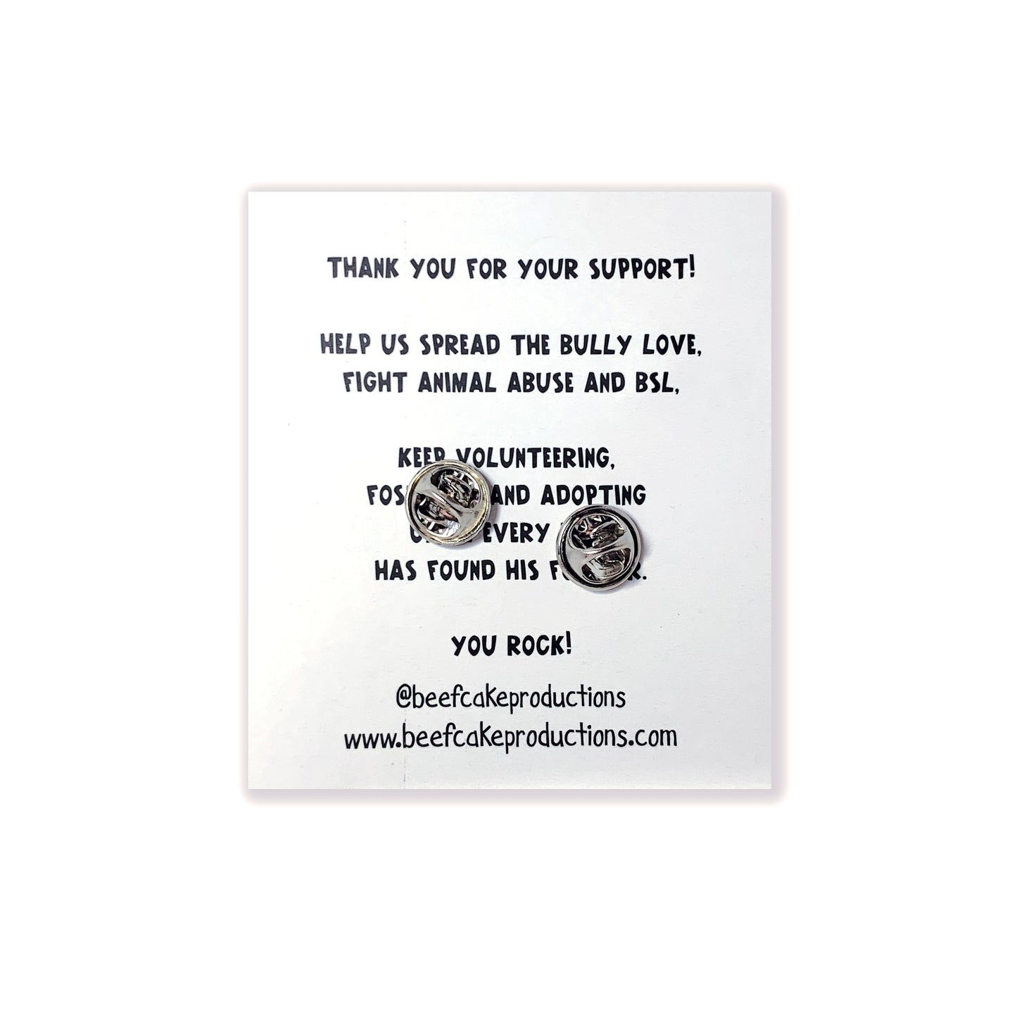Gold Pitbull Pin