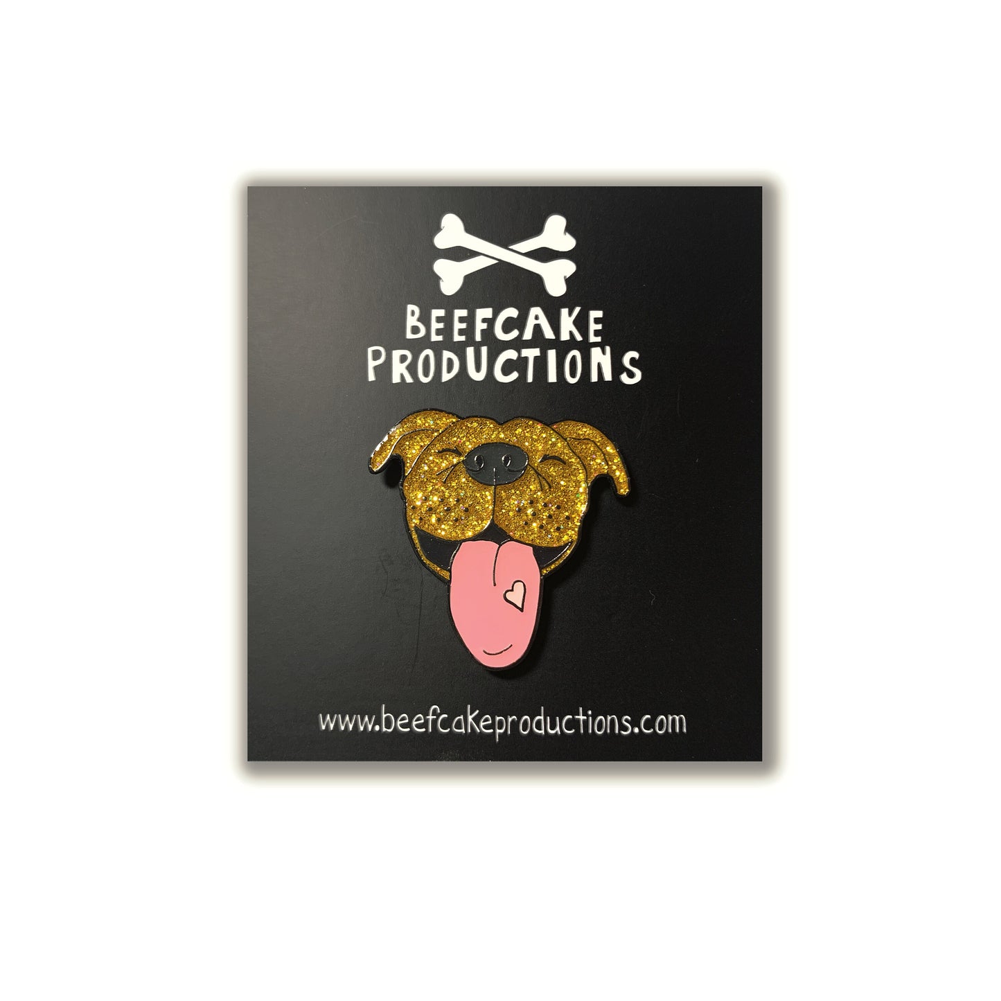 Gold Pitbull Pin