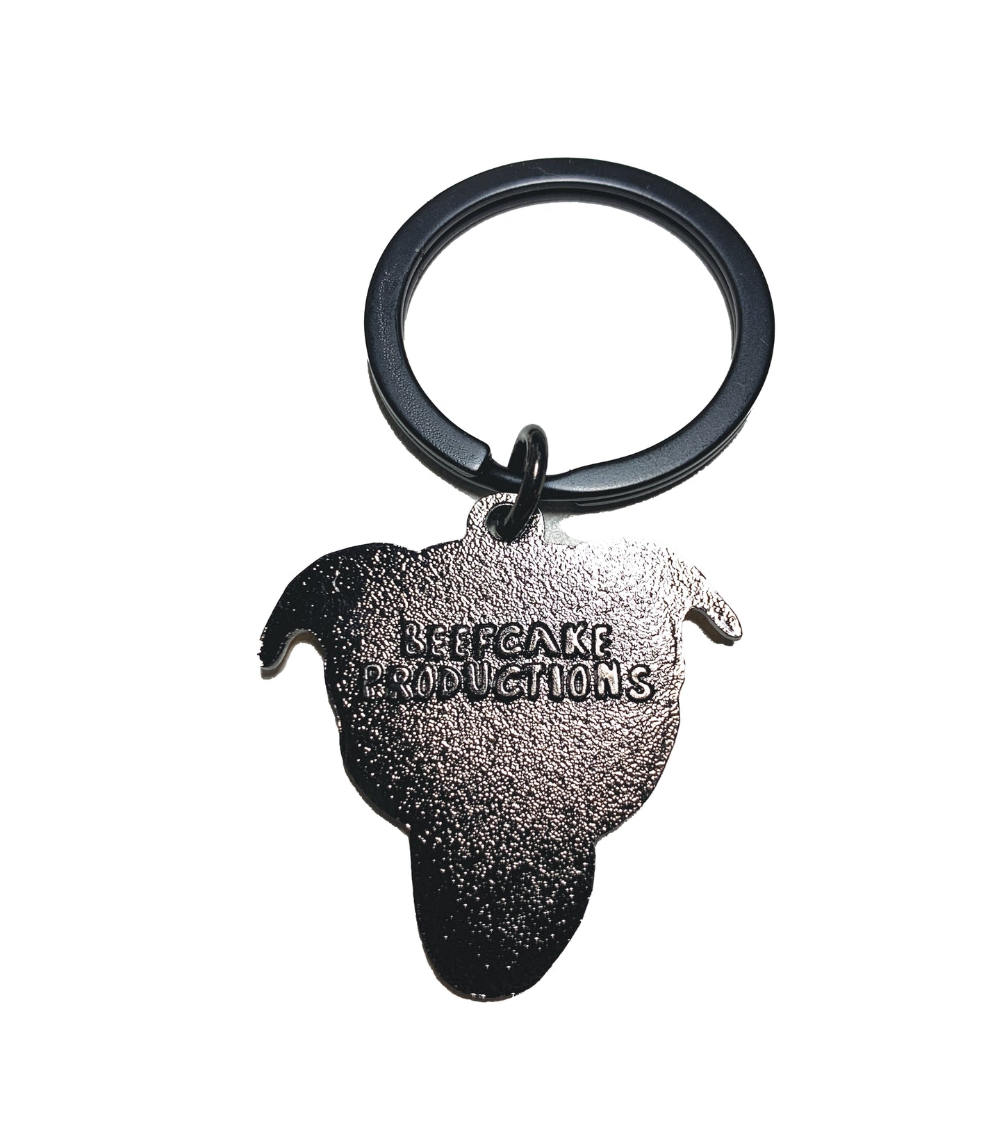 Bridle Pitbull Keychain Gold Glitter