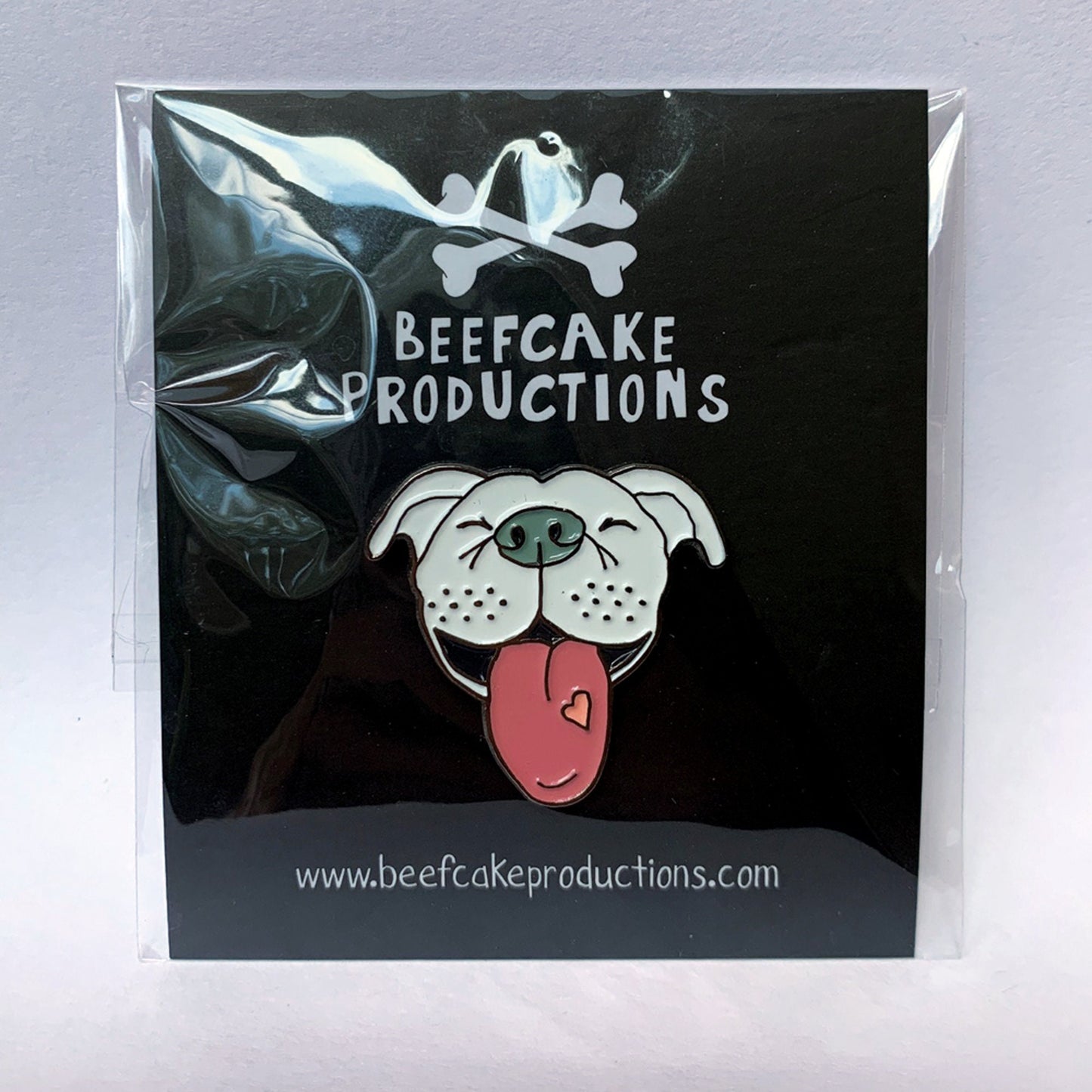White Pitbull Pin