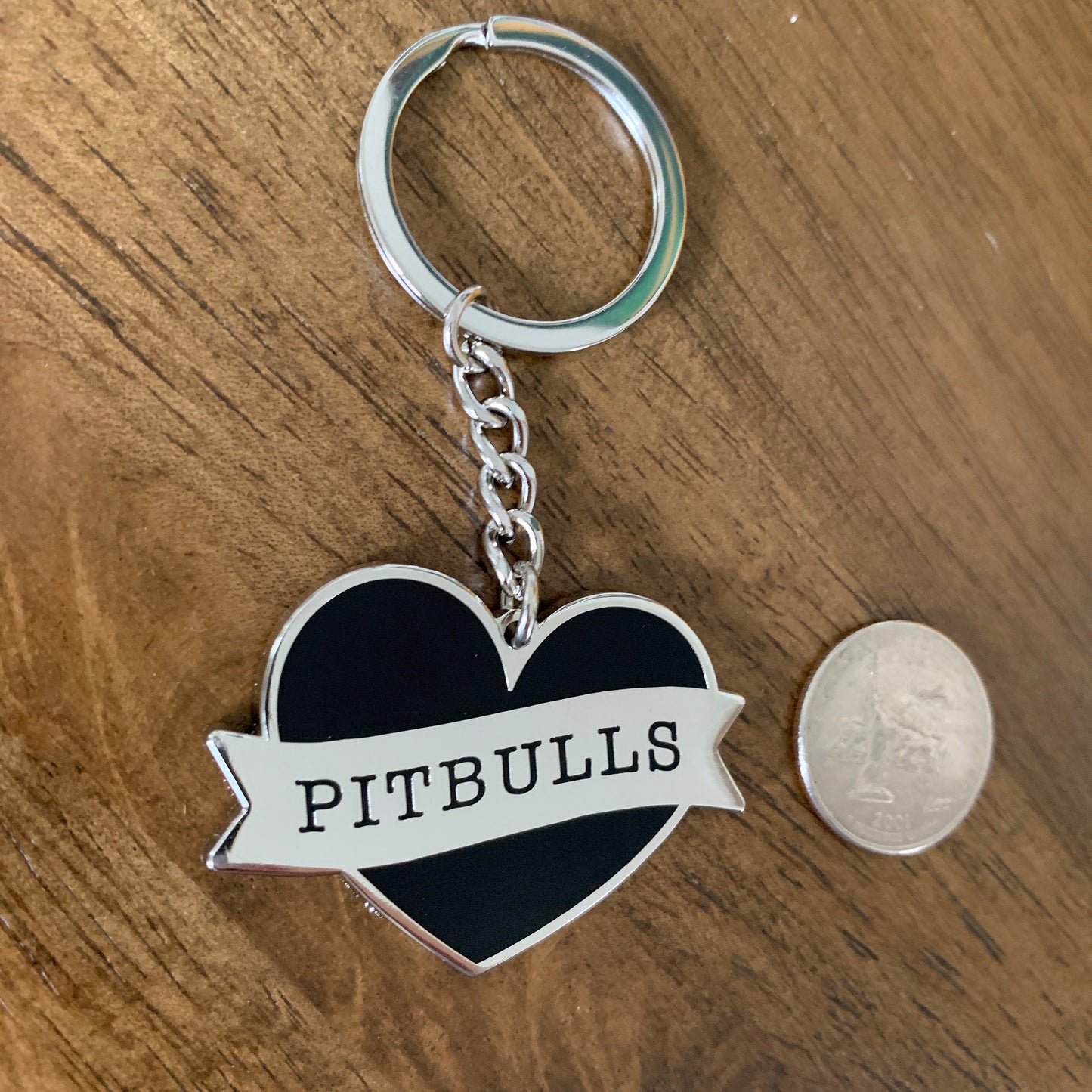I love Pitbulls Keychain