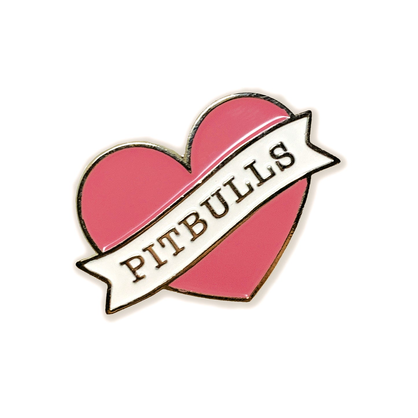 I love Pitbulls Pin Pink