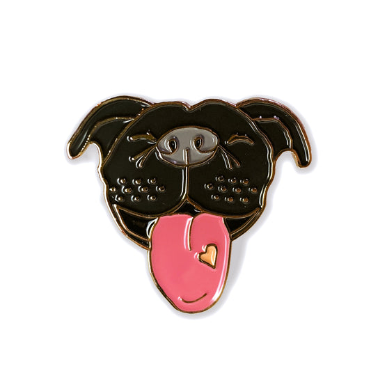 Black Pitbull Pin